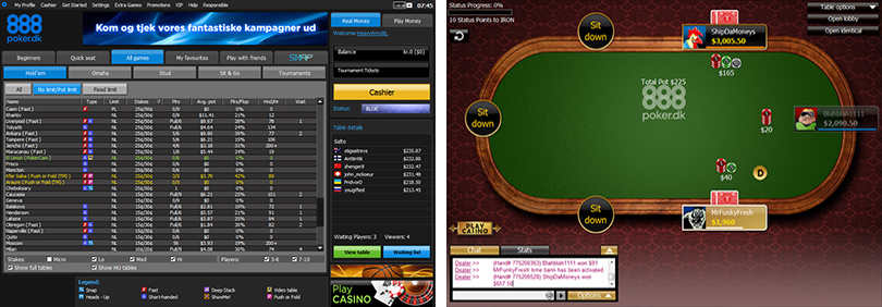888 poker lobby